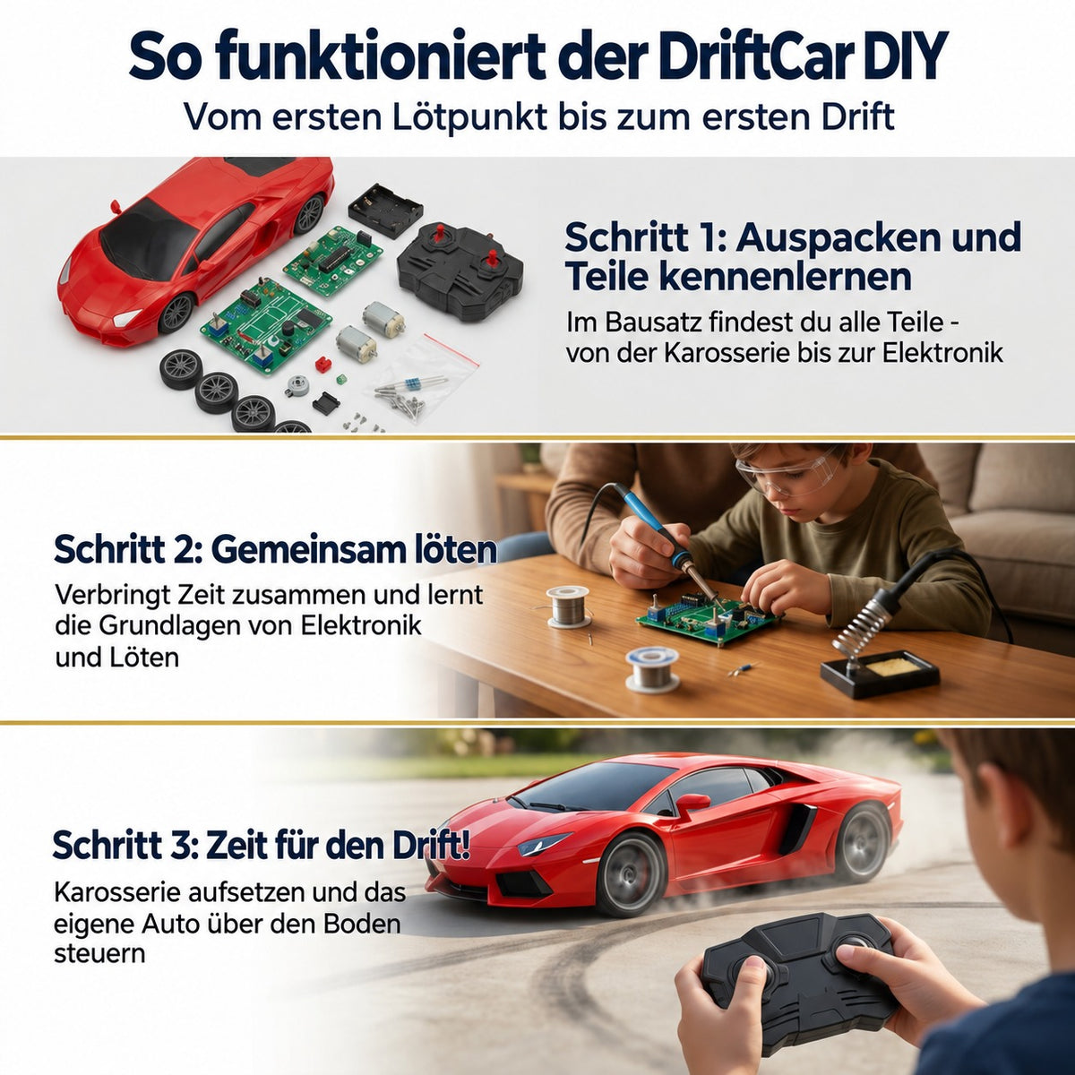 DriftCar DIY – so funktioniert's in drei Schritten