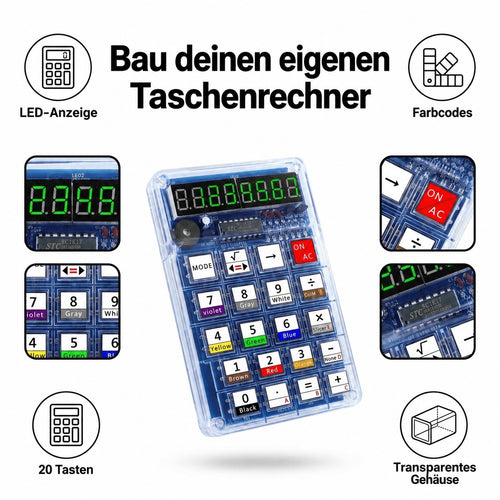 Taschenrechner DIY – Bau deinen eigenen Taschenrechner