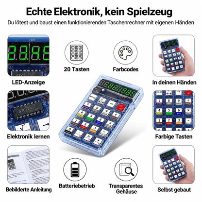 Taschenrechner DIY – echte Elektronik, kein Spielzeug