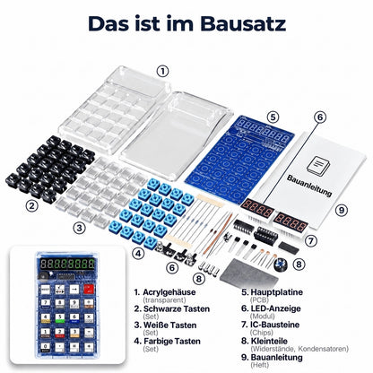 Taschenrechner DIY – das ist im Bausatz