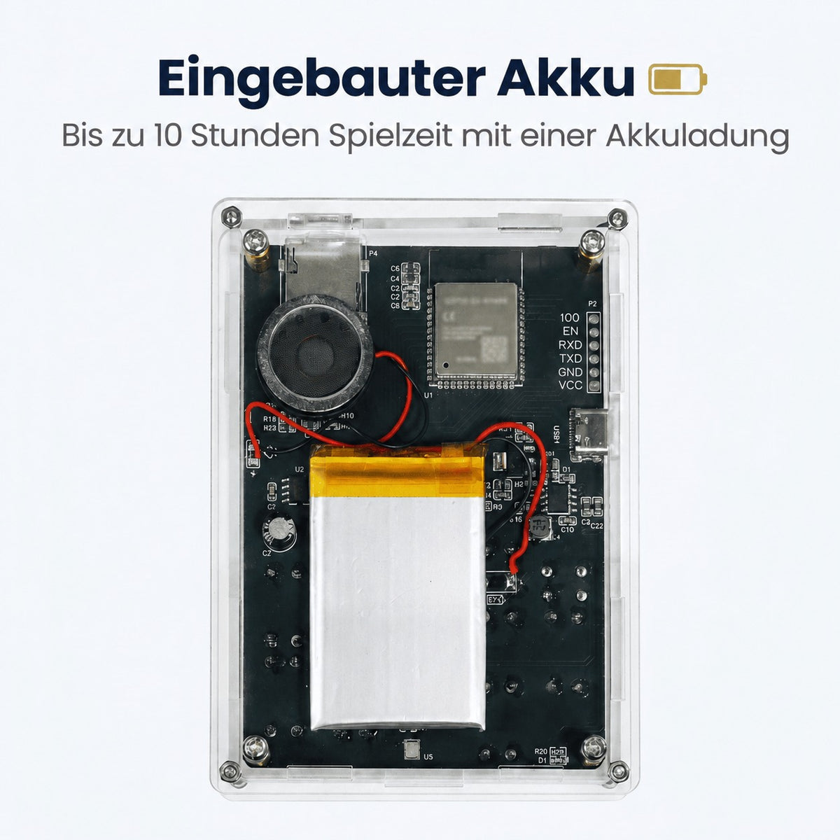 PixelBot AI – eingebauter Akku