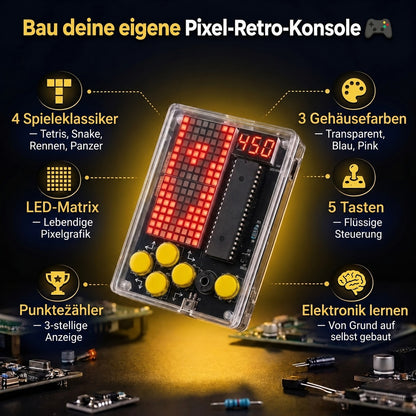 Pixel-Retro-Konsole – Funktionen im Überblick