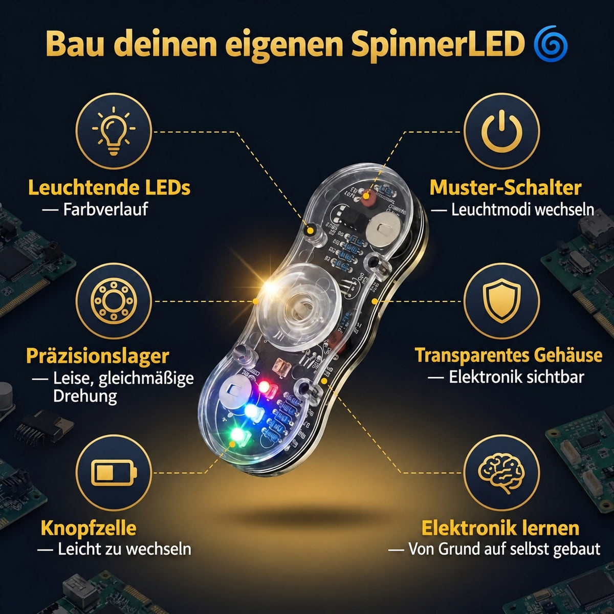 SpinnerLED DIY – Funktionen im Überblick