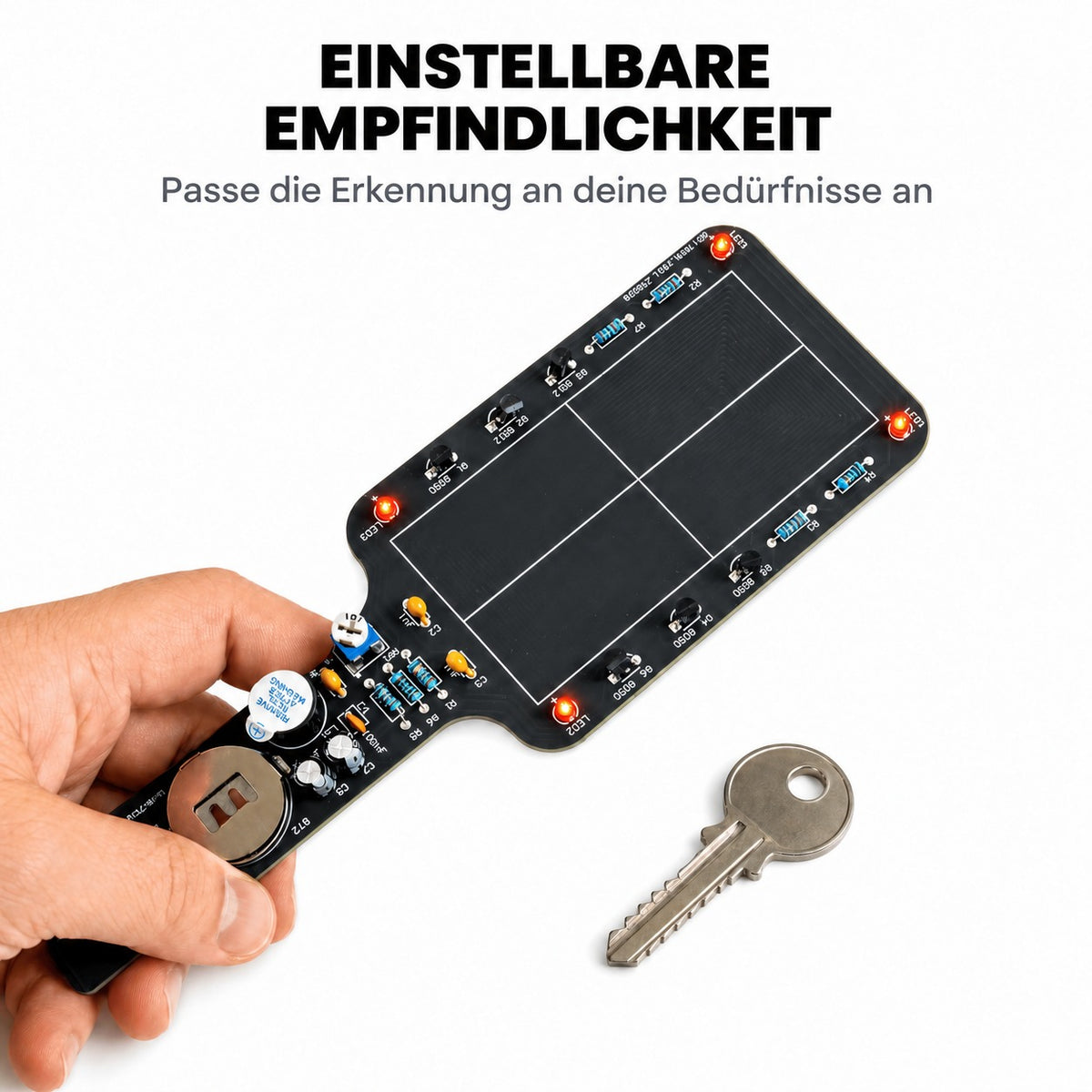 Metalldetektor DIY – einstellbare Empfindlichkeit